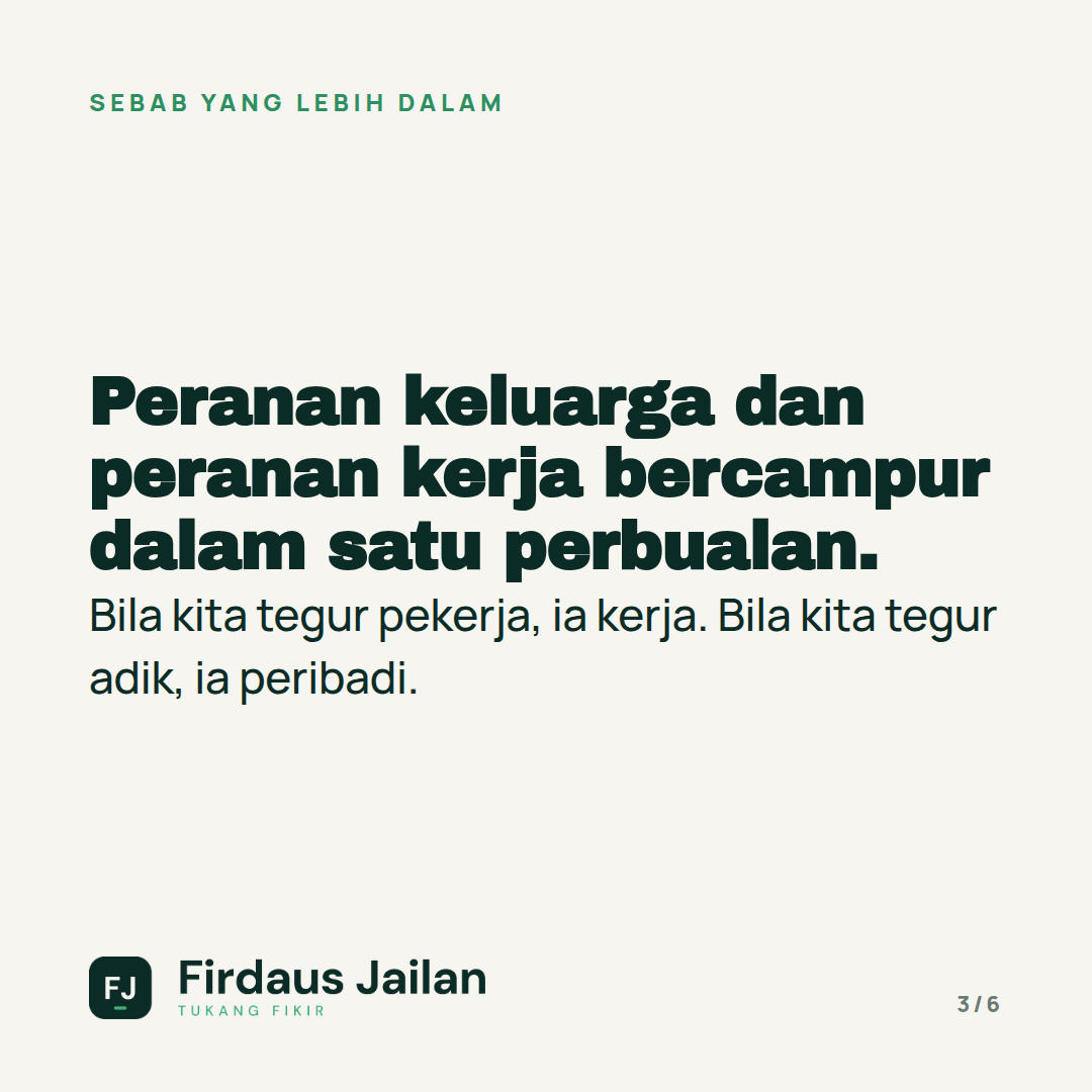 Kenapa Anak dan Adik Dalam Bisnes Paling Susah Diurus?