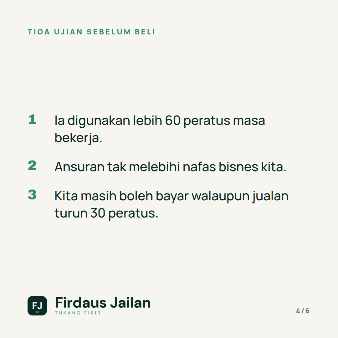 Beli Aset atau Sewa? Soalan Yang Kita Salah Tanya