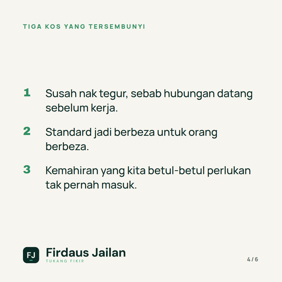 Kenapa Kita Perlu Berhenti Upah Orang Yang Kita Kenal Sahaja?
