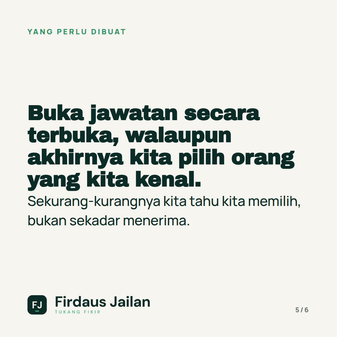Kenapa Kita Perlu Berhenti Upah Orang Yang Kita Kenal Sahaja?