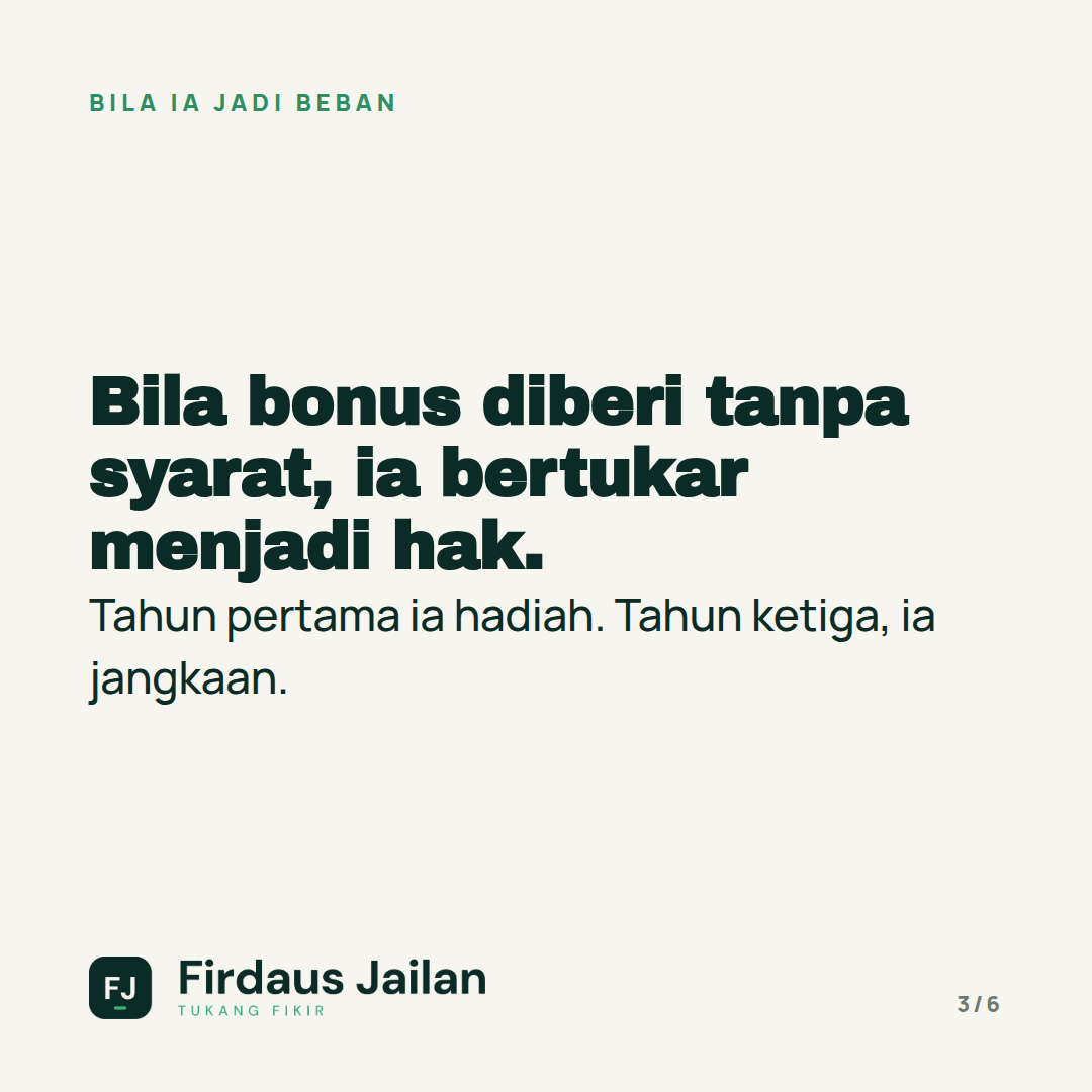 Bonus dan Hadiah Staf: Bila Ia Jadi Beban?