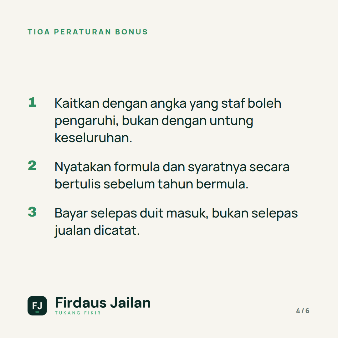 Bonus dan Hadiah Staf: Bila Ia Jadi Beban?