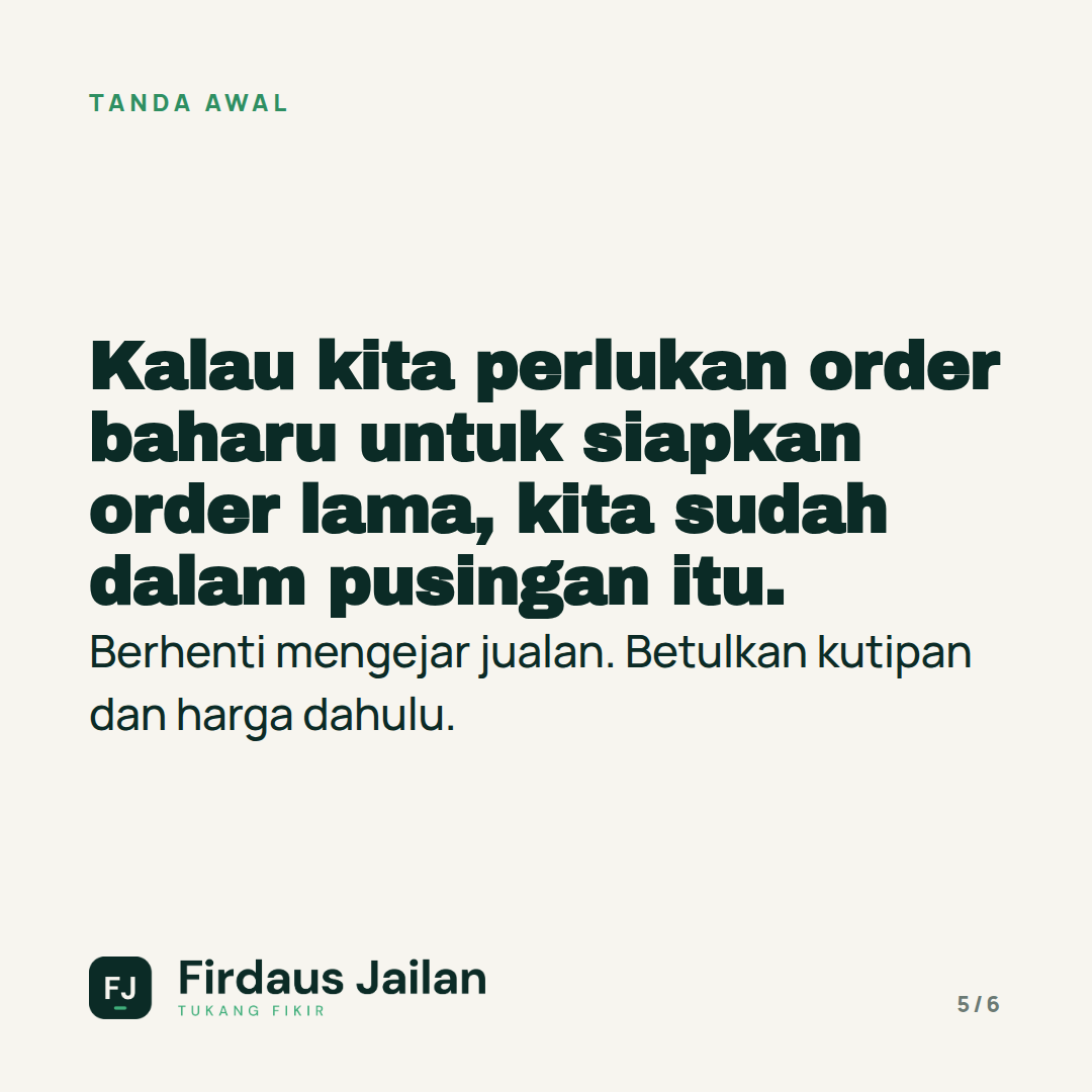 Duit Projek dan Duit Bisnes: Kenapa Tak Boleh Dicampur?