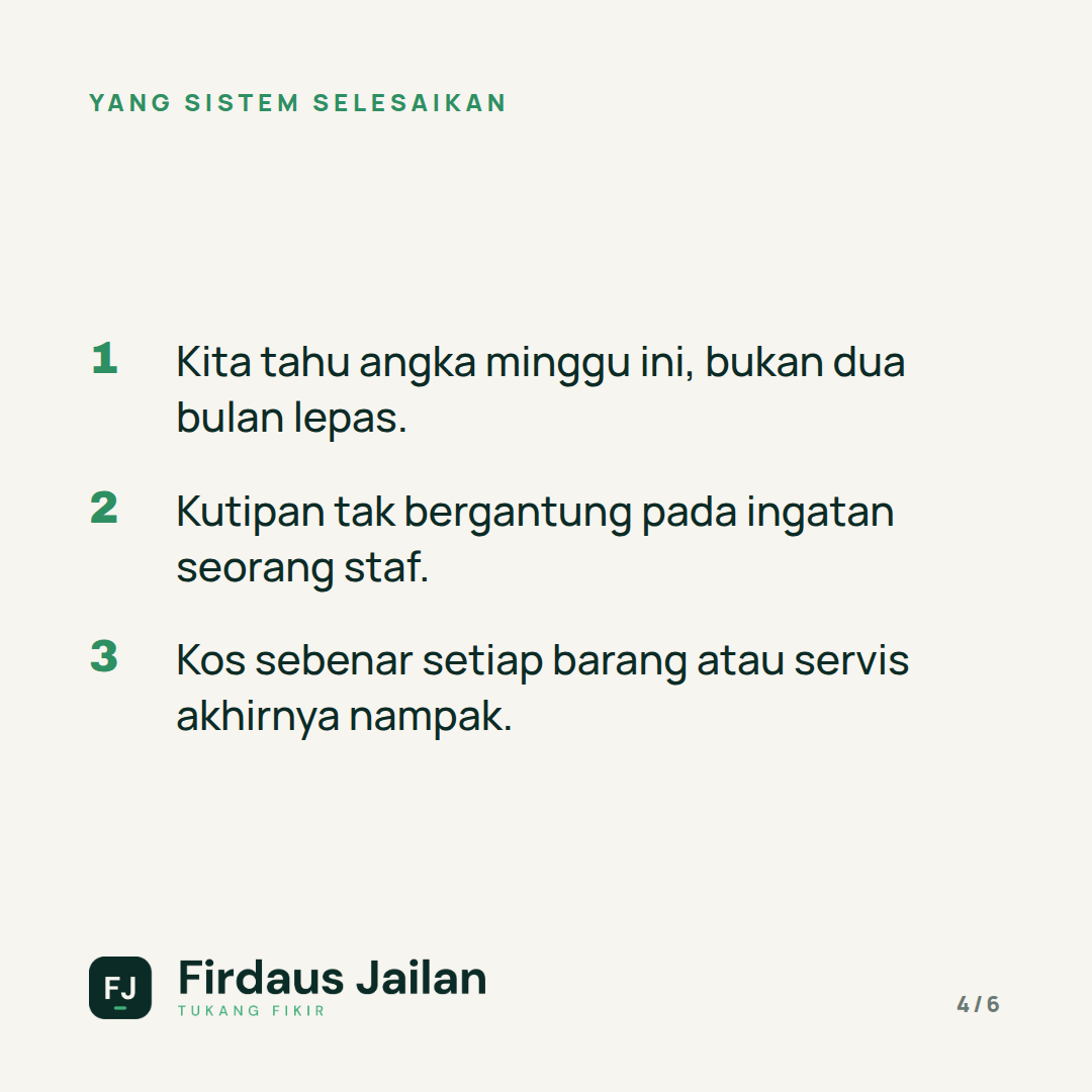 Kenapa Kita Sanggup Berhutang Untuk Barang, Tetapi Tidak Untuk Sistem?