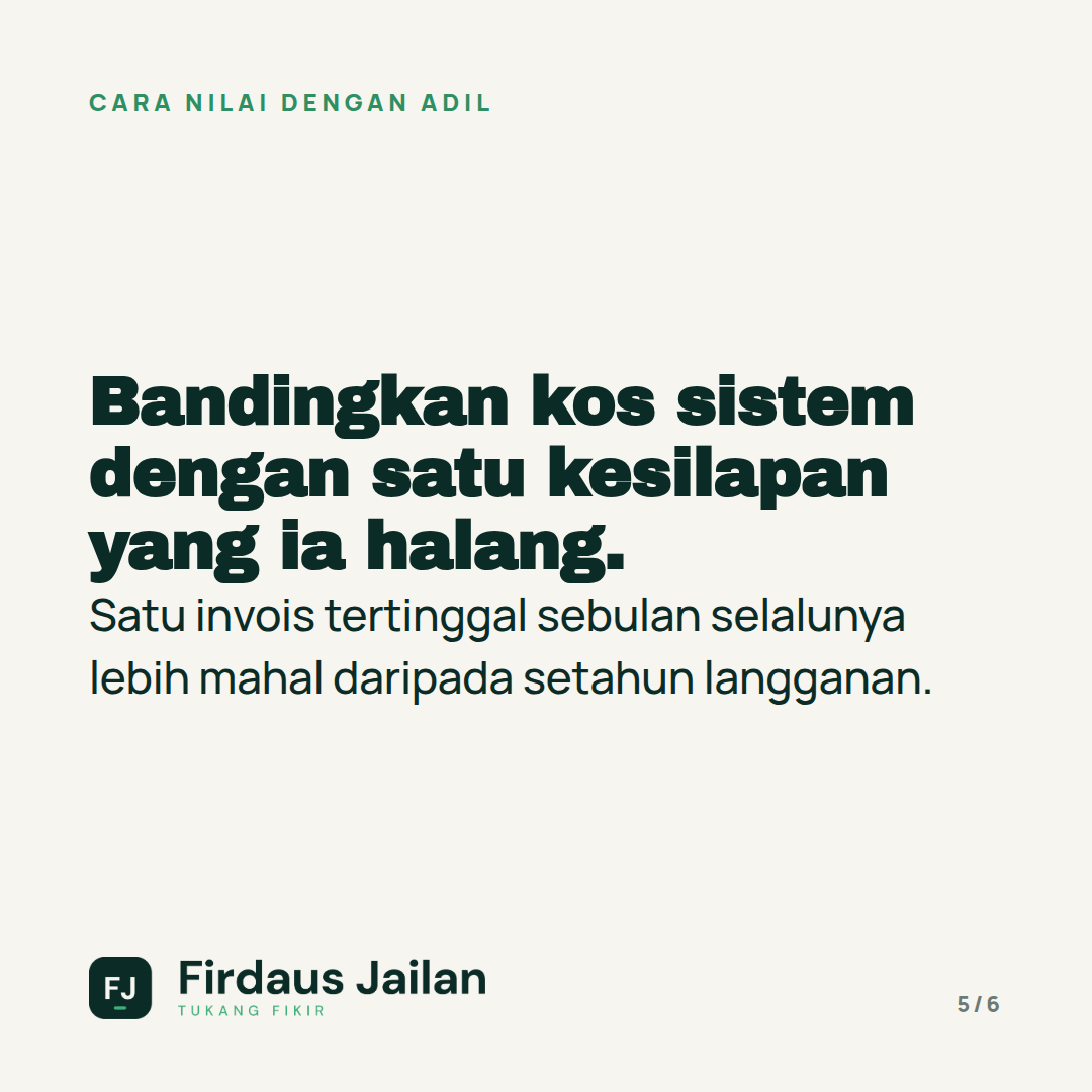 Kenapa Kita Sanggup Berhutang Untuk Barang, Tetapi Tidak Untuk Sistem?