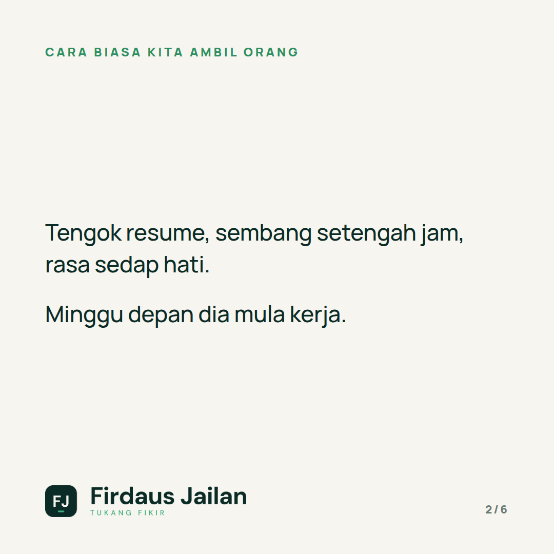 Interview 30 Minit, Menyesal Tiga Tahun