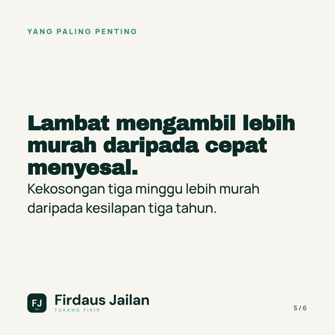 Interview 30 Minit, Menyesal Tiga Tahun
