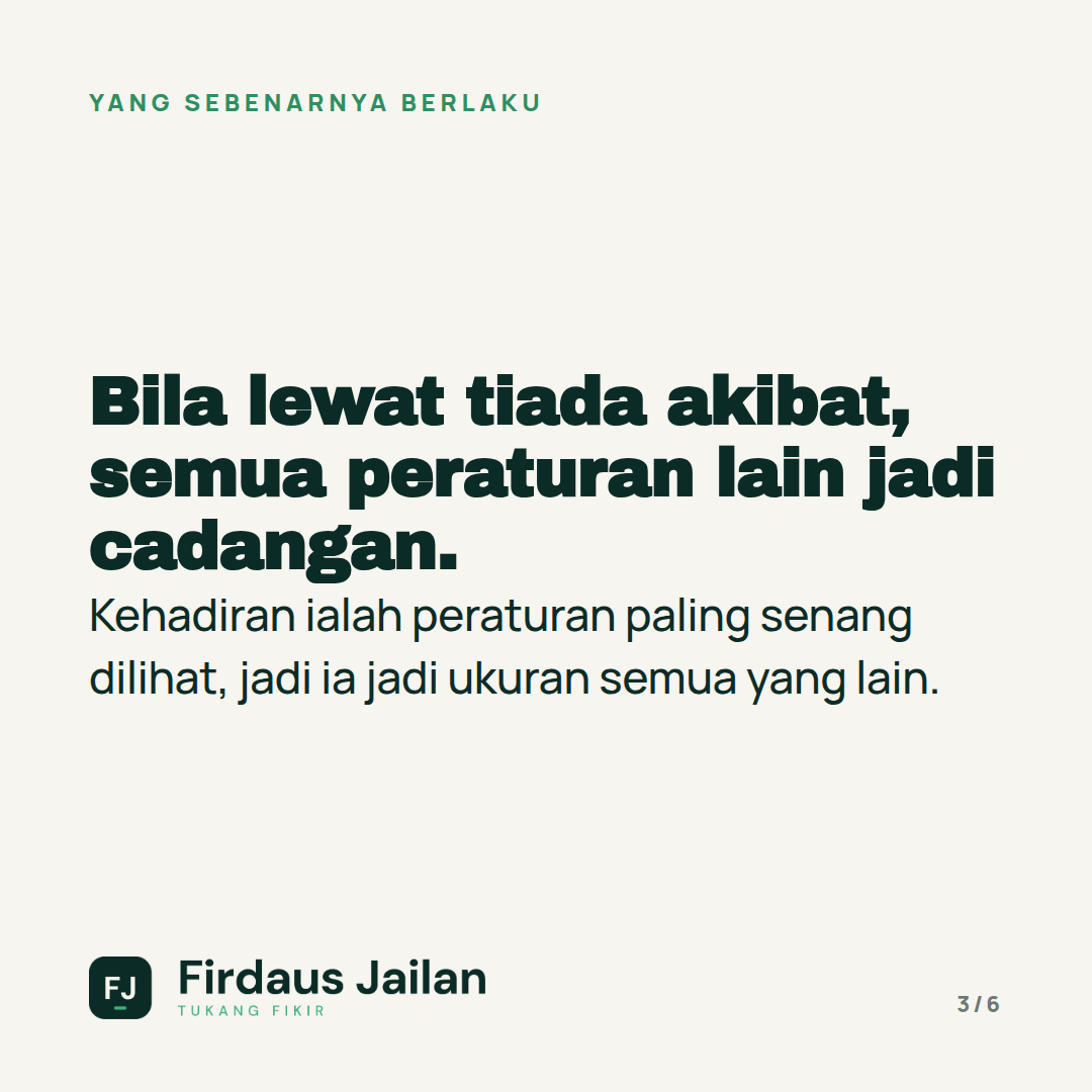 Kehadiran, Ketepatan Masa, dan Maruah Syarikat