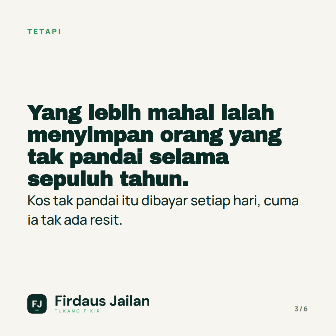 Latihan Staf: Belanja atau Pelaburan?