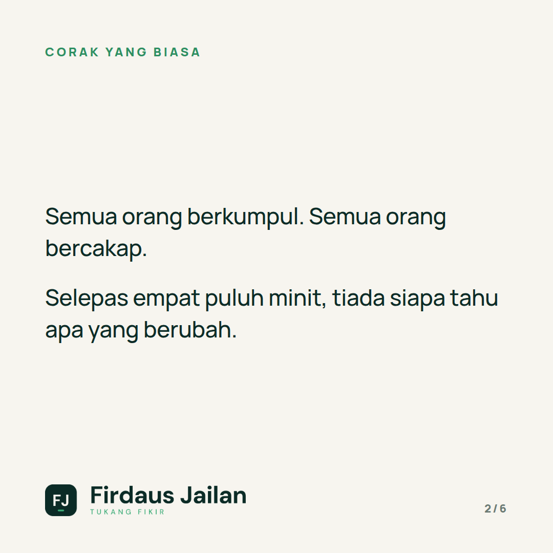 Kenapa Mesyuarat Pagi Tak Menyelesaikan Apa-apa?