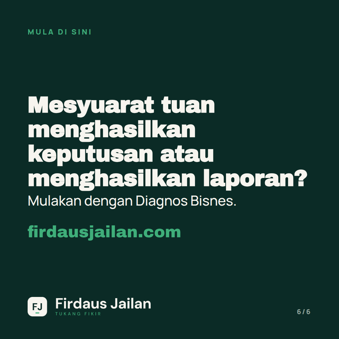 Kenapa Mesyuarat Pagi Tak Menyelesaikan Apa-apa?