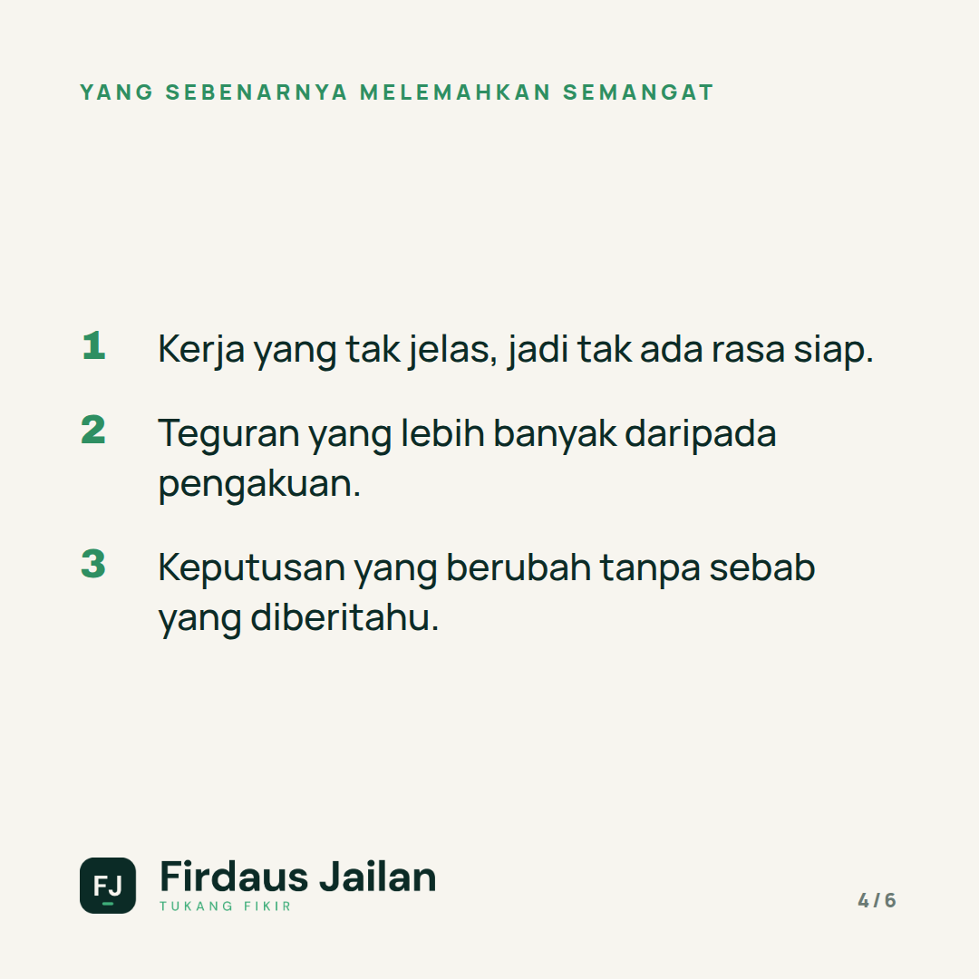Kenapa Naikkan Gaji Tak Menaikkan Semangat?