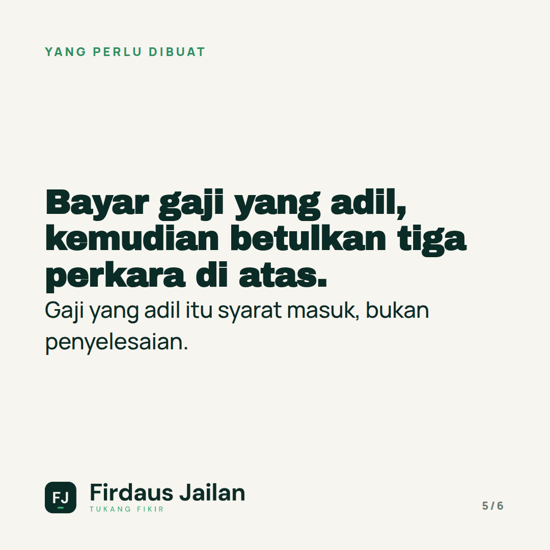 Kenapa Naikkan Gaji Tak Menaikkan Semangat?