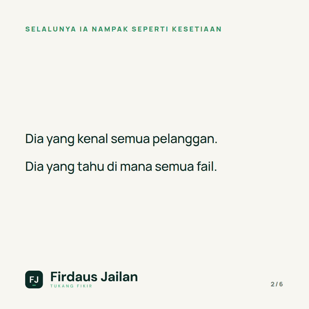 Bila Satu Orang Pegang Semua Maklumat, Itu Risiko