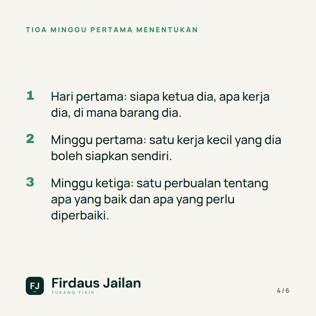 Kenapa Staf Baharu Berhenti Dalam Tiga Bulan?