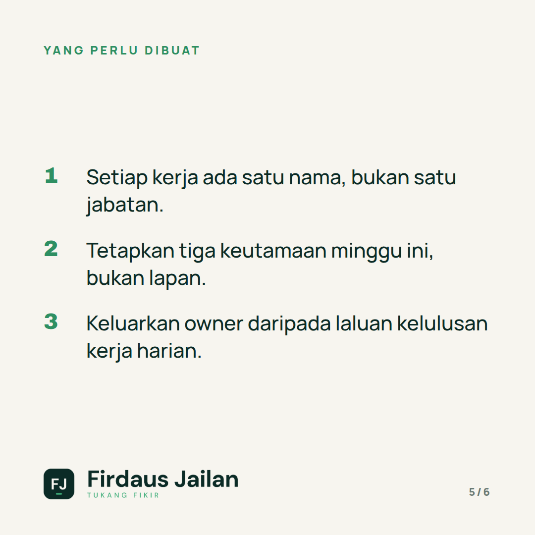 Kenapa Staf Ramai Tetapi Kerja Tak Siap?