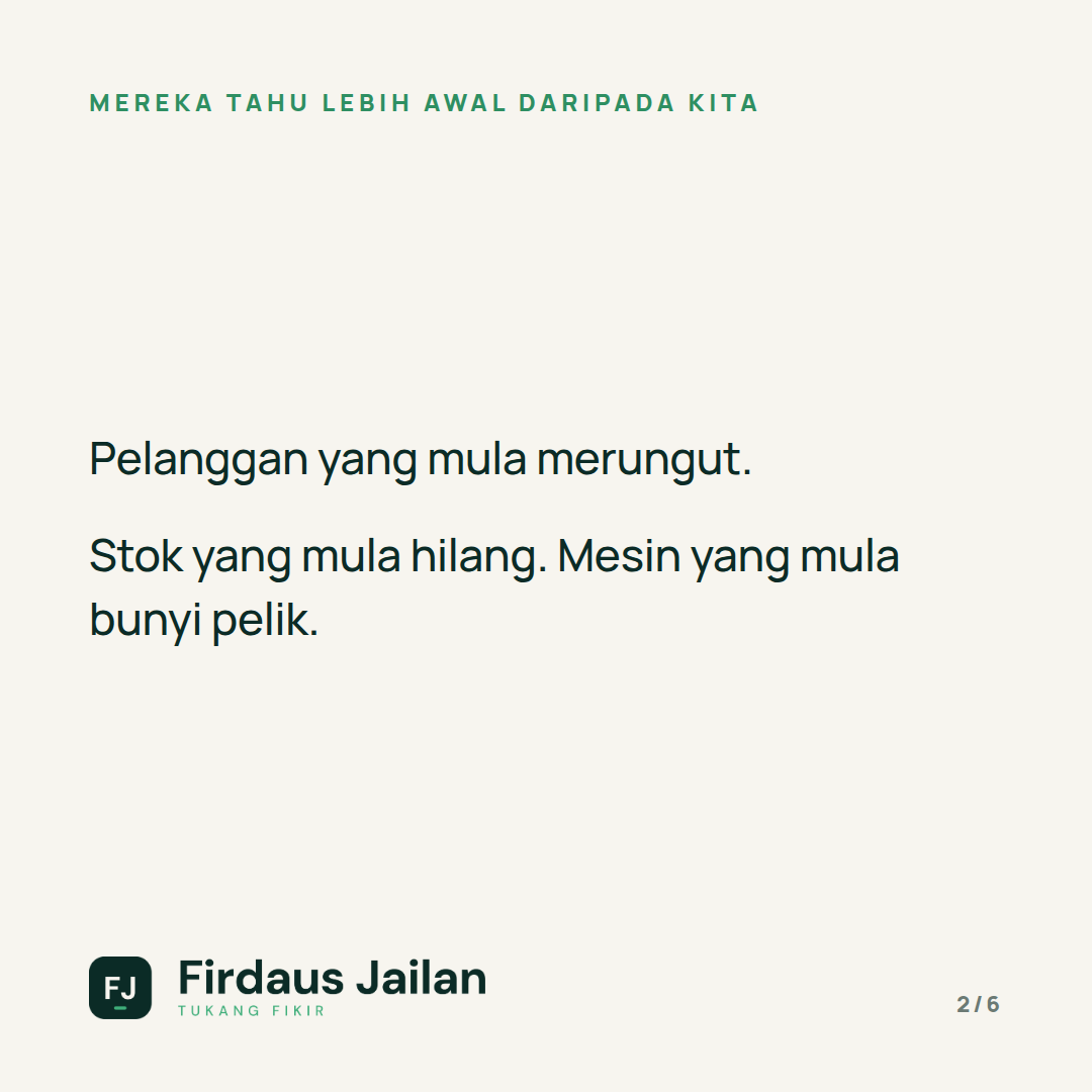 Kenapa Staf Tahu Masalah Tetapi Tak Beritahu Kita?