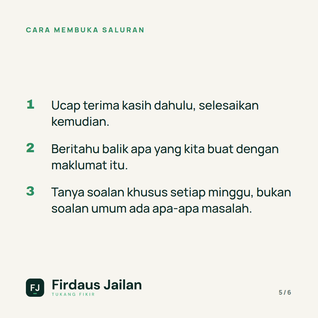 Kenapa Staf Tahu Masalah Tetapi Tak Beritahu Kita?