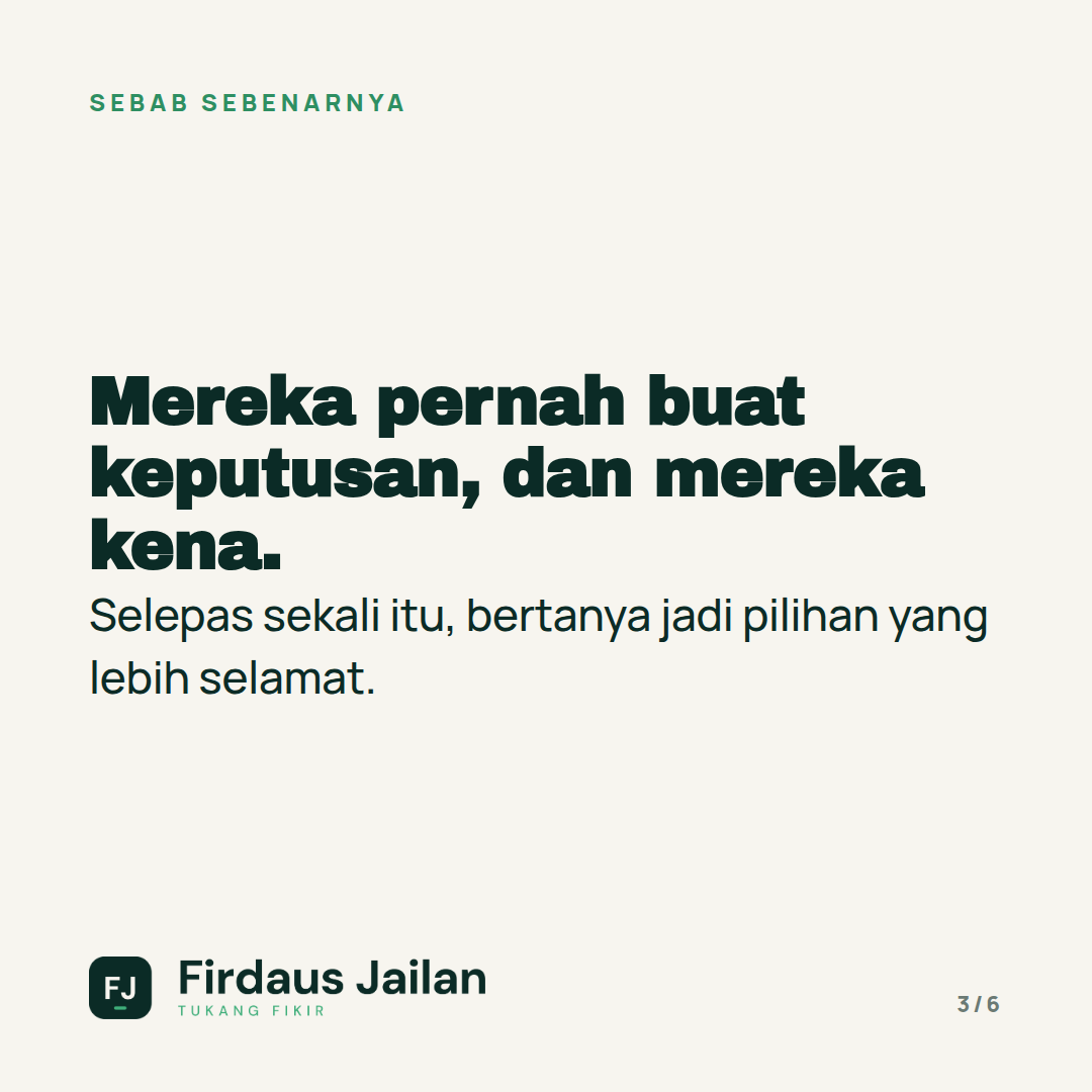 Kenapa Staf Tak Nak Buat Keputusan?