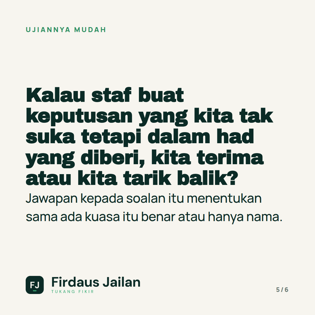 Kenapa Staf Tak Nak Buat Keputusan?