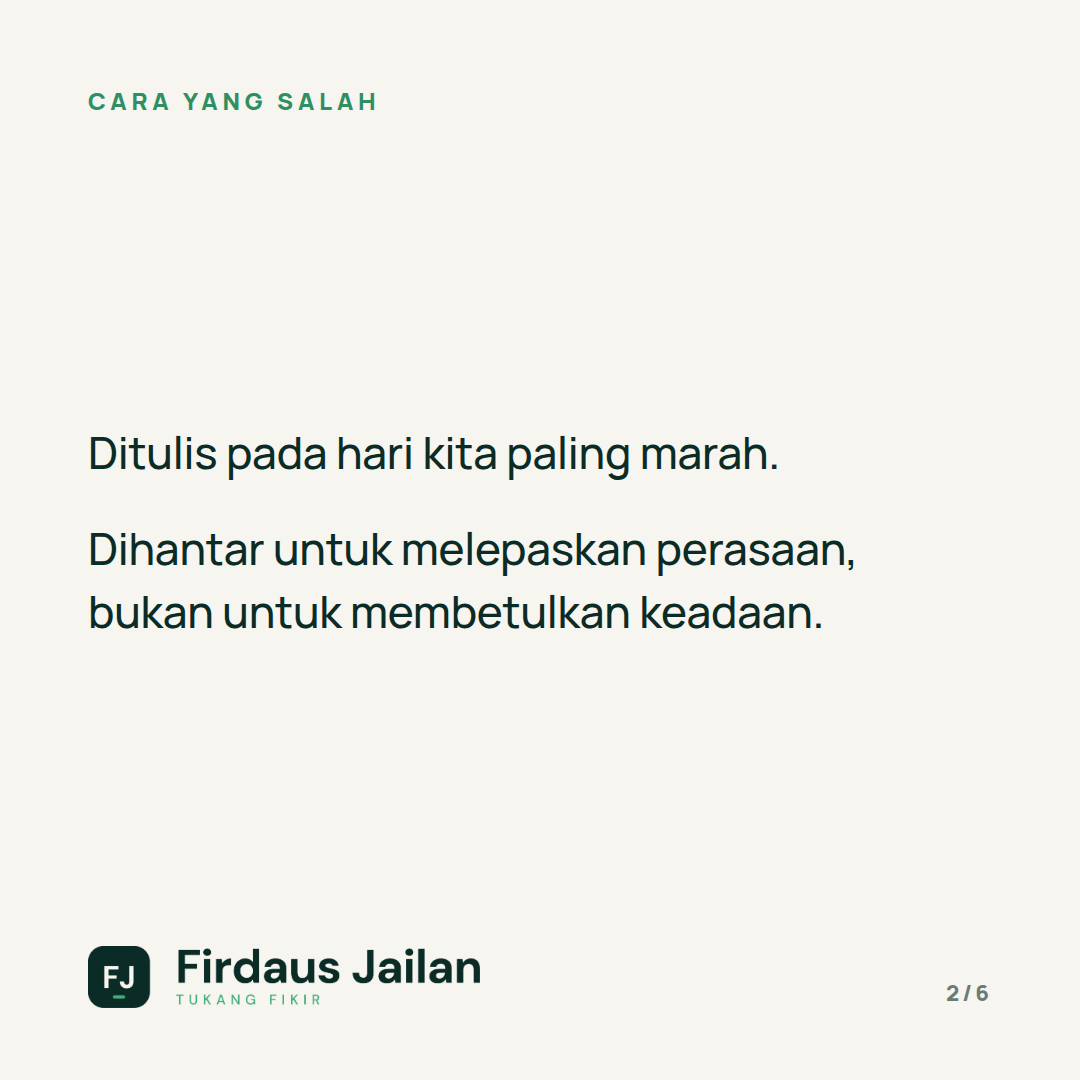 Surat Amaran: Alat Disiplin atau Alat Marah?
