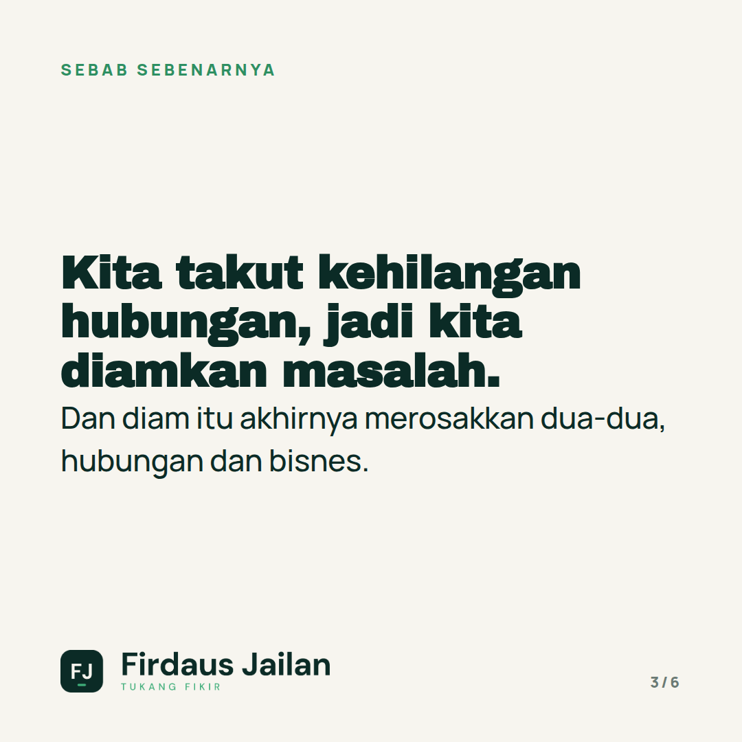 Kenapa Kita Tak Berani Tegur Orang Yang Kita Sayang?