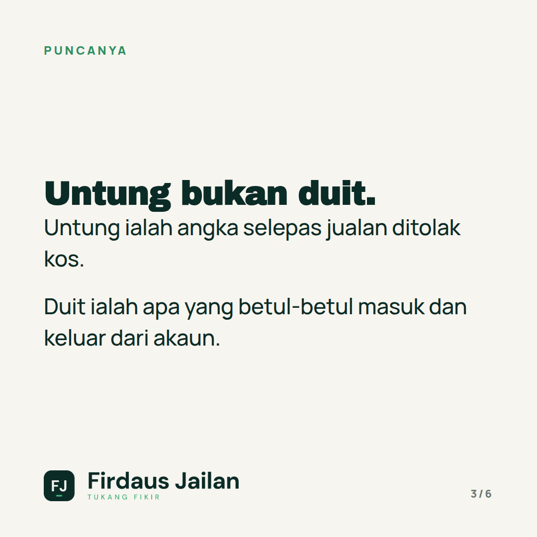 Catatan Tukang Fikir: untung ada, duit tak ada